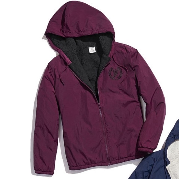 PINK Victoria's Secret Jackets & Blazers - Flash SALE🍁Hp 11/22🎉NEW PINK Sherpa anorak xs/s